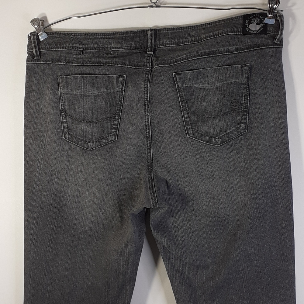 Source of Wisdom Women's Gray Jeans Size 22
